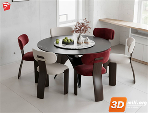 Dining Table Set Skp Files
